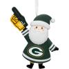 Hallmark NFL Green Bay Packers Santa Fan Christmas Ornament, Gifts for Sports Fans