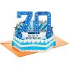 Hallmark Paper Wonder 70th Birthday Pop Up Card (Celebrating You)