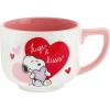 Hallmark Peanuts Mug (75th Anniversary Linus Through The Decades), 17.5 oz(Snoopy Valentine’s Day)
