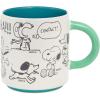 Hallmark Peanuts Sculpted Mug, 14.5 oz (Snoopy Doghouse) Gift for Mom, Dad, Fans(75th Anniversary Snoopy Mug)