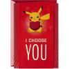 Hallmark Pokémon Valentines Day Card (Pikachu, I Choose You) Anniversary Card, Love Card(Card)