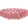 Hallmark Red Party Favor and Wrapped Treat Bags, Assorted Designs (30 Ct., 10 Each of Chevron, White Dots, Solid) for Christmas, Valentines Day, Sweetest Day, May Day, Mothers Day, Care Packages(Red Stripes with Label)