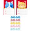Hallmark Sanrio Hello Kitty Valentines Day Cards for Kids School (36 Classroom Valentines with Envelopes)(Kittens and Puppies Valentines with Stickers)