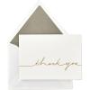 Hallmark Signature Gold Thank You Cards, Gold Script (10 Cards with Envelopes)(Gold Script)