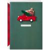 Hallmark Signature Wood Christmas Card (Hallmark Channel Vintage Red Truck)(Red Truck Card)