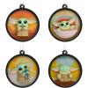 Hallmark Star Wars: The Mandalorian Grogu Scenes Mini Christmas Ornaments, Shatterproof, Set of 4(Grogu)
