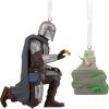 Hallmark Star Wars: The Mandalorian and Grogu Christmas Ornaments, Set of 2