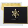 Hallmark Thank You Cards, Classic Plaid (10 Cards with Envelopes)(Gold Snowflake)