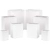Hallmark White Gift Bags in Assorted Sizes (8 Bags: 2 Small 5″, 2 Medium 8″, 2 Large 11″, 2 Extra Large 14″) for Christmas, Weddings, Bridal Showers, Birthdays, Graduations(White)