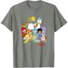 Rainbow Brite & Friends Vintage Color Kids And Sprites Group T-Shirt(Olive Heather)