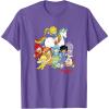 Rainbow Brite & Friends Vintage Color Kids And Sprites Group T-Shirt(Purple Heather)