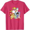 Rainbow Brite & Friends Vintage Color Kids And Sprites Group T-Shirt(Red Heather)