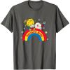 Rainbow Brite & Sprite Vintage Rainbow And Stars Portrait T-Shirt(Asphalt Grey)