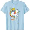 Rainbow Brite & Starlite Best Friends Vintage Sparkle Duo T-Shirt(Baby Blue)