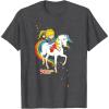 Rainbow Brite & Starlite Best Friends Vintage Sparkle Duo T-Shirt(Dark Heather Grey)
