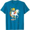 Rainbow Brite & Starlite Best Friends Vintage Sparkle Duo T-Shirt(Sapphire Blue)