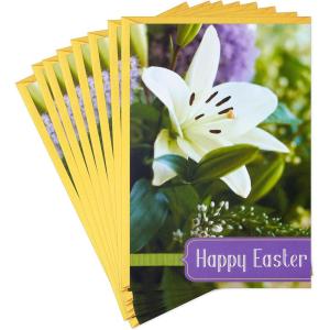 DaySpring Pack of Religious Easter Cards, Alleluia (8 Cards with Envelopes)(Lily  Blessed Day  8 Cards with Envelopes)