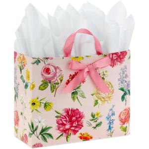 Hallmark 10″ Large Mother’s Day Gift Bag with Tissue Paper (Vintage Floral with Pink Bow) for Easter, Bridal Showers, Graduations, New Moms(Floral)