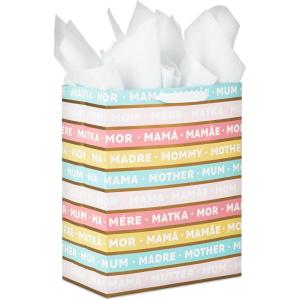 Hallmark 10″ Large Mother’s Day Gift Bag with Tissue Paper (Vintage Floral with Pink Bow) for Easter, Bridal Showers, Graduations, New Moms(Stripes)
