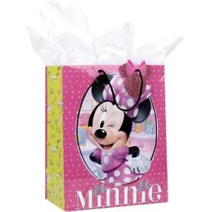 Hallmark 13″ Large Gift Bag with Tissue Paper (Minnie Mouse) for Birthdays, Kids Parties or Any Occasion(Minnie Mouse Any Occasion)