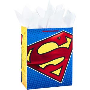 Hallmark Batman Pop Up Birthday Card for Him (Epic Day) Signature Paper Wonder 3D Card(Large Superman Logo)