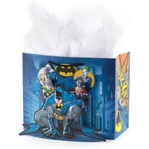 Hallmark Batman Pop Up Birthday Card for Him (Epic Day) Signature Paper Wonder 3D Card(Medium Pop Up 3D Batman)