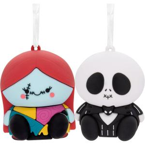 Hallmark Better Together Disney Tim Burton’s The Nightmare Before Christmas Jack and Sally Magnetic Christmas Ornaments, Set of 2, Shatterproof(Jack & Sally)