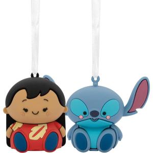 Hallmark Better Together Disney Tim Burton’s The Nightmare Before Christmas Jack and Sally Magnetic Christmas Ornaments, Set of 2, Shatterproof(Lilo & Stitch)