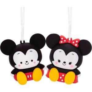 Hallmark Better Together Disney Tim Burton’s The Nightmare Before Christmas Jack and Sally Magnetic Christmas Ornaments, Set of 2, Shatterproof(Mickey & Minnie)