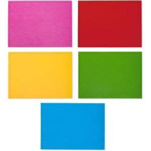 Hallmark Blank Cards and Envelopes Assortment, Solid Colors (200 Note Cards in Blue, Green, Yellow, Red, Pink)