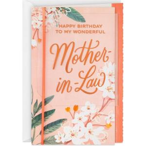 Hallmark Card for Grandma, Aunt, Friend, Mother in Law, Step Mom (Bonus Mom, Like a Mom) for Birthday, Thinking of You, Congrats, or Any Occasion(HGrateful for You)
