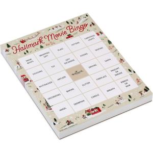 Hallmark Channel Christmas Movie Bingo Game Pad (6 Designs, 102 Sheets) Gift for Fans