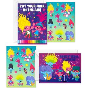 Hallmark Disney All Occasion Cards Assortment, 12 Blank Cards with Envelopes (Vintage Mickey Mouse and Minnie Mouse)(Trolls)