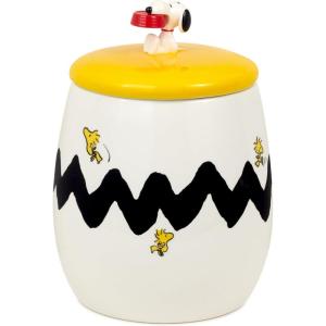 Hallmark Disney Cookie Jar With Sound, 10″ (It’s a Small World Hot Air Balloon) Gift for Christmas, Birthday, Mother’s Day(Snoopy and Woodstock)