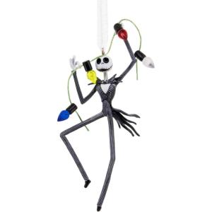 Hallmark Disney Tim Burton’s The Nightmare Before Christmas Jack Skellington with Lights Christmas Ornament, Gifts for Disney Fans