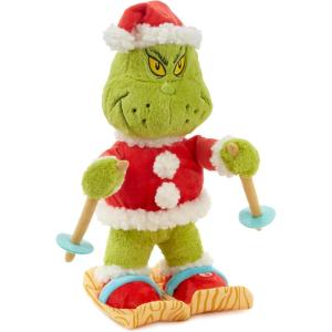 Hallmark Dr. Seuss Skiing Grinch Plush with Sound and Motion, 12″, Gift for Kids, Fans and Collectors