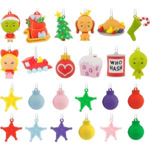 Hallmark Dr. Seuss’s How The Grinch Stole Christmas! Countdown Calendar Box with 24 Mini Ornaments, Gifts for Dr. Seuss Fans