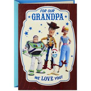 Hallmark Father’s Day Card for Grandpa (Mickey Mouse, World of Love and Experience) (599FFW9465)(Grandpa  So Much Heart  Toy Story)