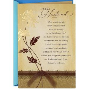 Hallmark Fathers Day Card for Husband (Happily Ever After) (599FFW2137)(Multicolor)