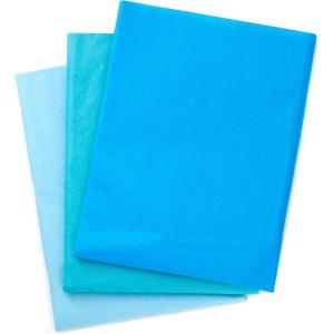 Hallmark Fuchsia, Red and Pink Bulk Tissue Paper for Gift Wrapping (120 Sheets) for Gift Bags, Mother’s Day, Bridal Showers, Valentine’s Day, Holidays(Royal Blue  Turquoise and Light Blue)