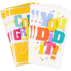Hallmark Good Mail Graduation Cards Assortment, Every New Adventure (Pack of 3 Cards with Envelopes)(You Did It!)