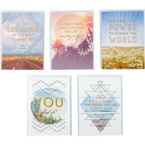 Hallmark Good Mail Graduation Cards Assortment, So Proud of You (Pack of 3 Cards with Envelopes)(Ridiculously Awesome  5 Cards)