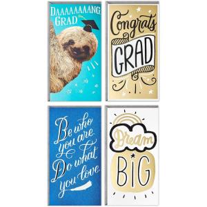 Hallmark Graduation Money Holder or Gift Card Holder Cards Assortment, Dream Big (4 Cards with Envelopes)(Dream Big  4 Cards with Envelopes)