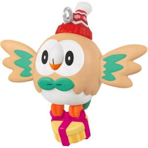Hallmark Keepsake 1.25″ Mini Christmas Ornament 2025, Pokémon Holiday Rowlet, Gifts for Gamers(Holiday Rowlet)