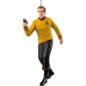 Hallmark Keepsake Christmas Ornament 2023, Star Trek: Lower Decks Badgey, Set of 2, Gifts for Trekkies(Captain Kirk)