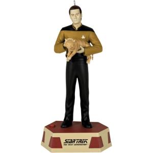 Hallmark Keepsake Christmas Ornament 2023, Star Trek: Lower Decks Badgey, Set of 2, Gifts for Trekkies(Data’s Ode to Spot)