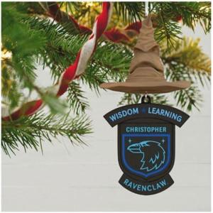 Hallmark Keepsake Christmas Ornament, Personalized Harry Potter, Slytherin Sorting Hat(Personalized Ravenclaw)