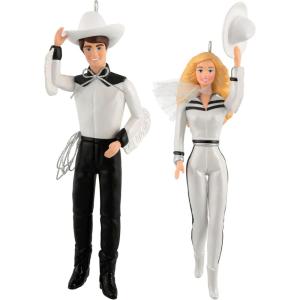 Hallmark Keepsake Christmas Ornaments 2025, Barbie and Ken Western Stars, Set of 2, Gifts for Barbie Fans(Barbie and Ken Western Stars)