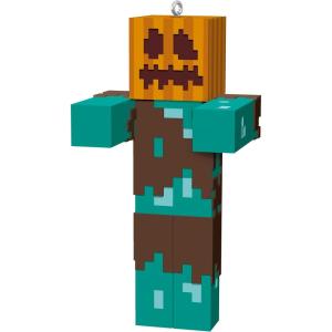 Hallmark Keepsake Halloween Ornament 2024, Minecraft Drowned with Carved Pumpkin, Gifts for Gamers(Minecraft)