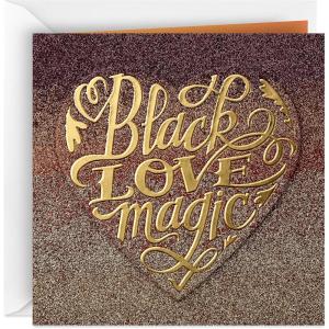 Hallmark Mahogany Anniversary Card, Valentines Day Card, Love Card for Significant Other (Black Love Magic)(Black Love Magic  Mahogany Card)